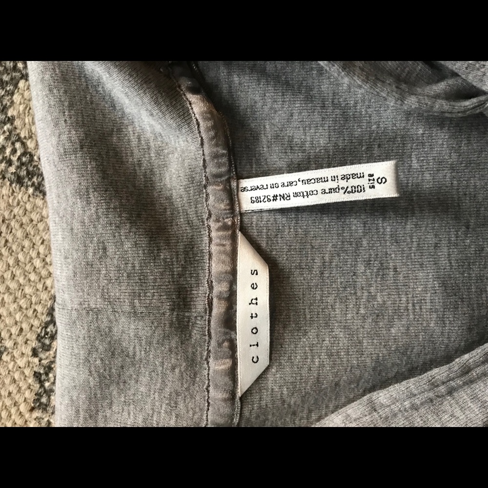 Clothes | Heather Gray Sailor Collar Top - Picture 4 of 7